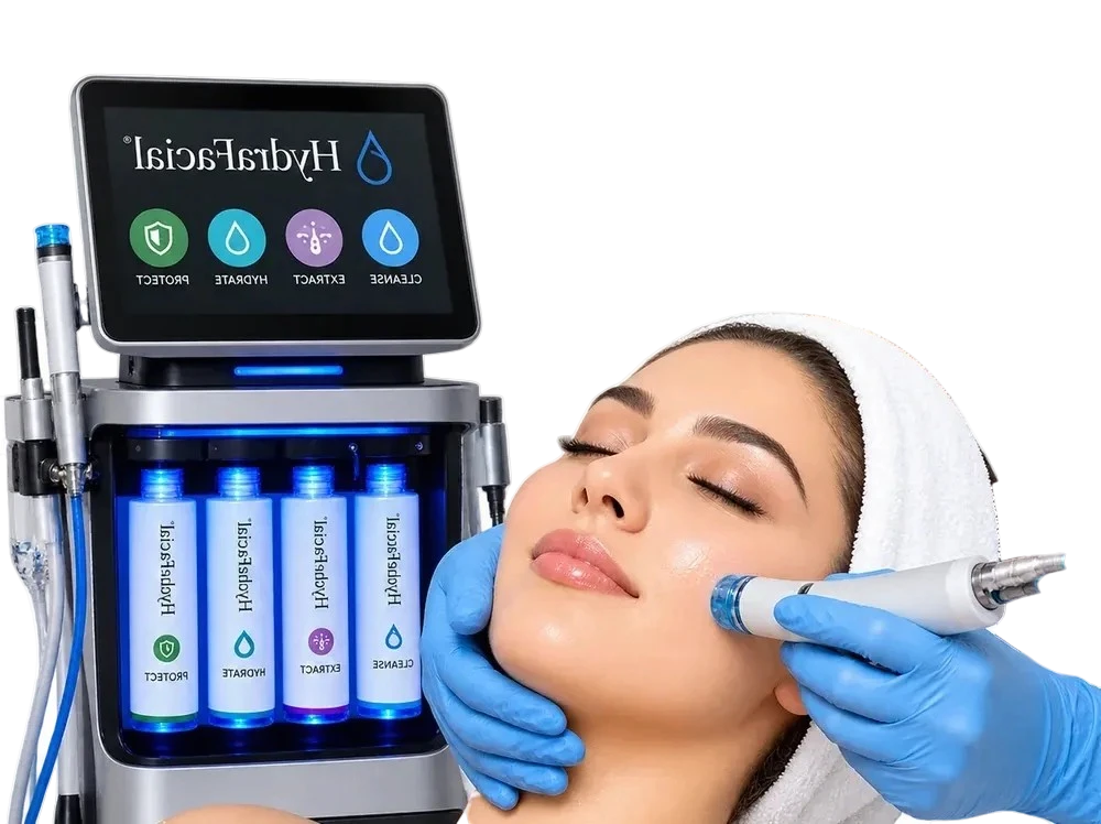 HydraFacial treatment with machine